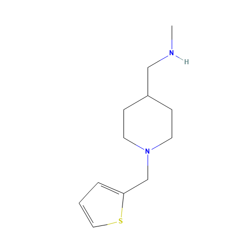 N-methyl-1-[1-(thiophen-2-ylmethyl)piperidin-4-yl]methanamine (CAS: 930111-07-2) - Related Chemical Product