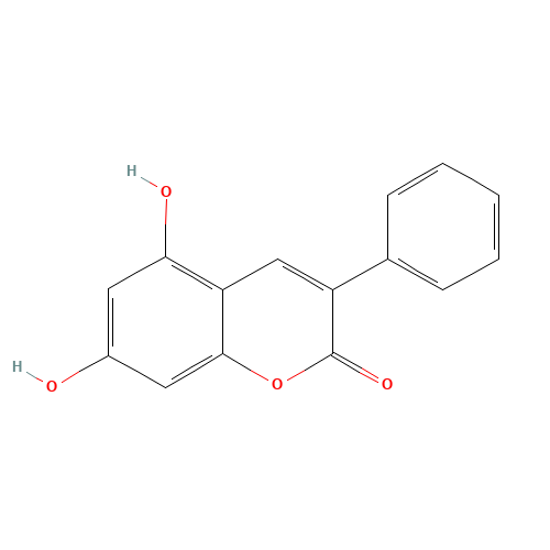 5,7-dihydroxy-3-phenylchromen-2-one (CAS: 6468-93-5) - Related Chemical Product
