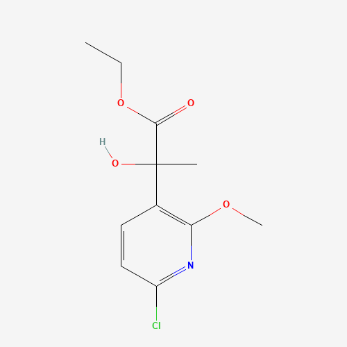 ethyl 2-(6-chloro-2-methoxypyridin-3-yl)-2-hydroxypropanoate (CAS: 1123071-55-5) - Related Chemical Product