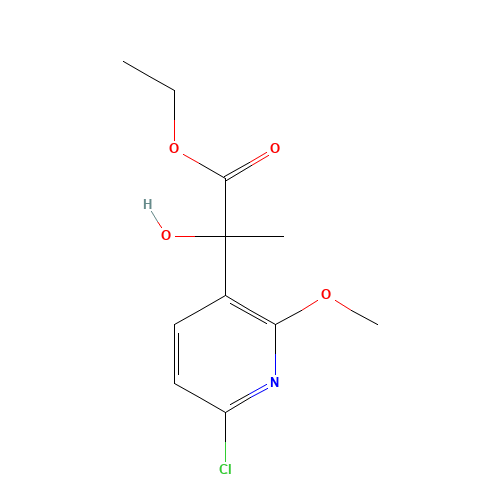 ethyl 2-(6-chloro-2-methoxypyridin-3-yl)-2-hydroxypropanoate (CAS: 1123071-55-5) - Related Chemical Product
