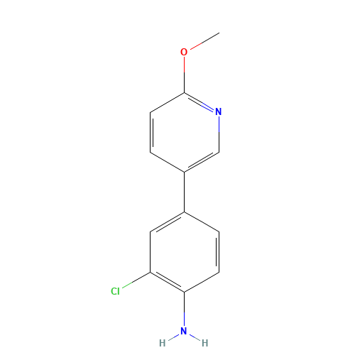 2-chloro-4-(6-methoxypyridin-3-yl)aniline (CAS: 1400287-47-9) - Related Chemical Product
