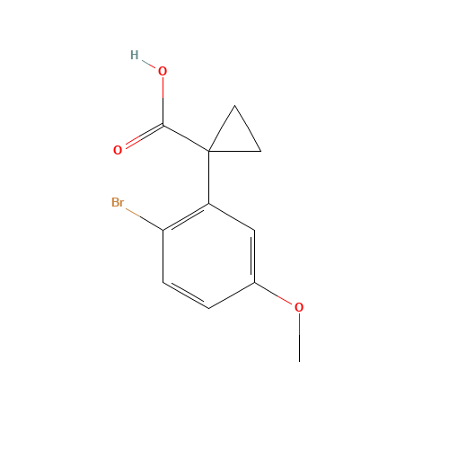 1-(2-bromo-5-methoxyphenyl)cyclopropane-1-carboxylic acid (CAS: 1256589-09-9) - Related Chemical Product