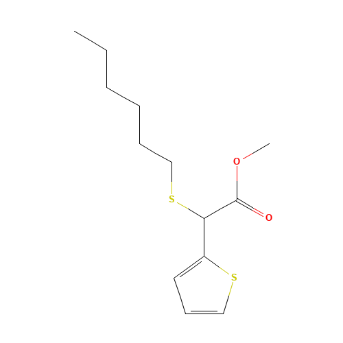 methyl 2-hexylsulfanyl-2-thiophen-2-ylacetate (CAS: 186026-07-3) - Related Chemical Product