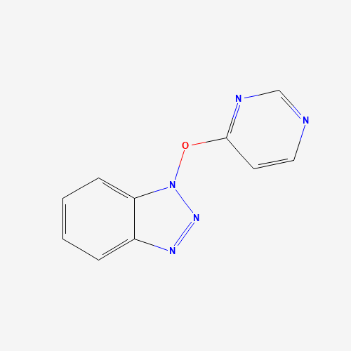 1-pyrimidin-4-yloxybenzotriazole (CAS: 1352075-55-8) - Chemical Structure and Molecular Formula 