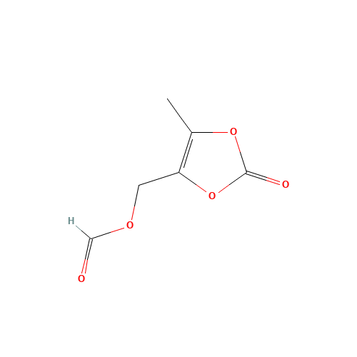 (5-methyl-2-oxo-1,3-dioxol-4-yl)methyl formate (CAS: 91526-17-9) - Chemical Structure and Molecular Formula 