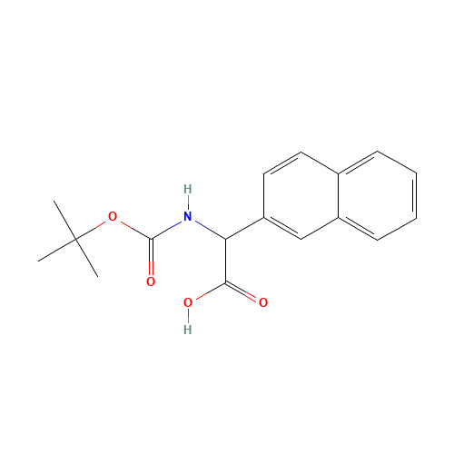 2-[(2-methylpropan-2-yl)oxycarbonylamino]-2-naphthalen-2-ylacetic acid (CAS: 33741-79-6) - Related Chemical Product