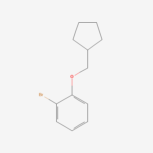 1-bromo-2-(cyclopentylmethoxy)benzene (CAS: 871728-27-7) - Chemical Structure and Molecular Formula 