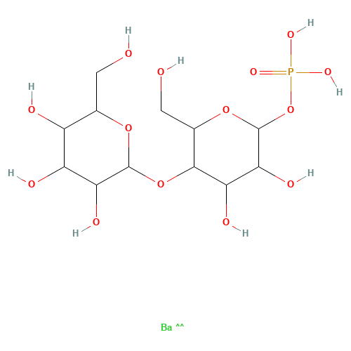 barium;[3,4-dihydroxy-6-(hydroxymethyl)-5-[3,4,5-trihydroxy-6-(hydroxymethyl)oxan-2-yl]oxyoxan-2-yl] dihydrogen phosphate (CAS: 103404-65-5) - Related Chemical Product