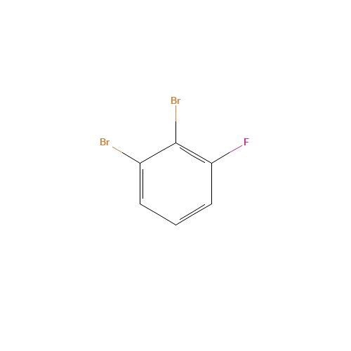 1,2-dibromo-3-fluorobenzene (CAS: 811711-33-8) - Chemical Structure and Molecular Formula 