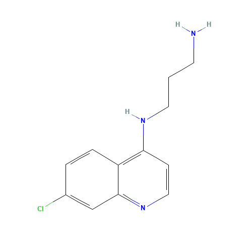 N'-(7-chloroquinolin-4-yl)propane-1,3-diamine (CAS: 7597-14-0) - Related Chemical Product