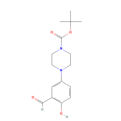tert-butyl 4-(3-formyl-4-hydroxyphenyl)piperazine-1-carboxylate (CAS: 343306-50-3) - Related Chemical Product