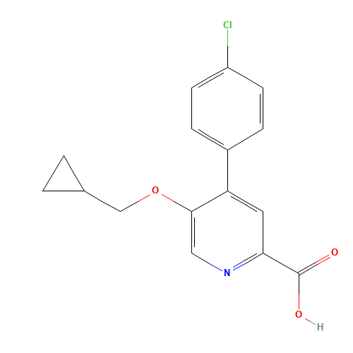 4-(4-chlorophenyl)-5-(cyclopropylmethoxy)pyridine-2-carboxylic acid (CAS: 1364677-08-6) - Related Chemical Product