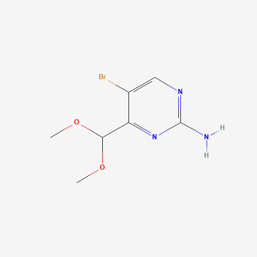 5-bromo-4-(dimethoxymethyl)pyrimidin-2-amine (CAS: 914347-52-7) - Related Chemical Product