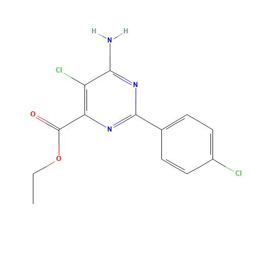 ethyl 6-amino-5-chloro-2-(4-chlorophenyl)pyrimidine-4-carboxylate (CAS: 858955-37-0) - Related Chemical Product