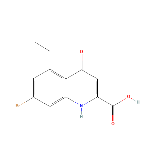 7-bromo-5-ethyl-4-oxo-1H-quinoline-2-carboxylic acid (CAS: 123157-58-4) - Related Chemical Product