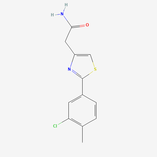2-[2-(3-chloro-4-methylphenyl)-1,3-thiazol-4-yl]acetamide (CAS: 78743-07-4) - Related Chemical Product