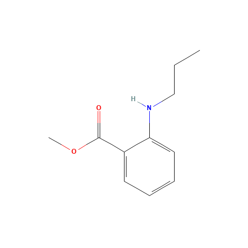 methyl 2-(propylamino)benzoate (CAS: 144402-90-4) - Chemical Structure and Molecular Formula 