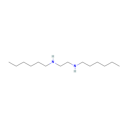 N,N'-dihexylethane-1,2-diamine (CAS: 57413-98-6) - Chemical Structure and Molecular Formula 
