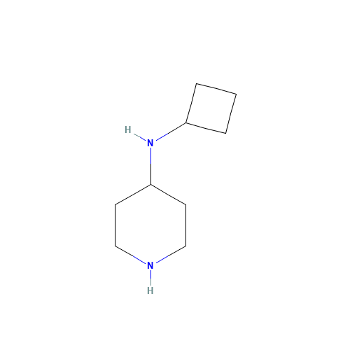 N-cyclobutylpiperidin-4-amine (CAS: 928818-04-6) - Chemical Structure and Molecular Formula 