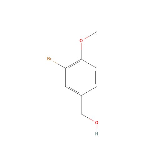 (3-bromo-4-methoxyphenyl)methanol (CAS: 38493-59-3) - Chemical Structure and Molecular Formula 