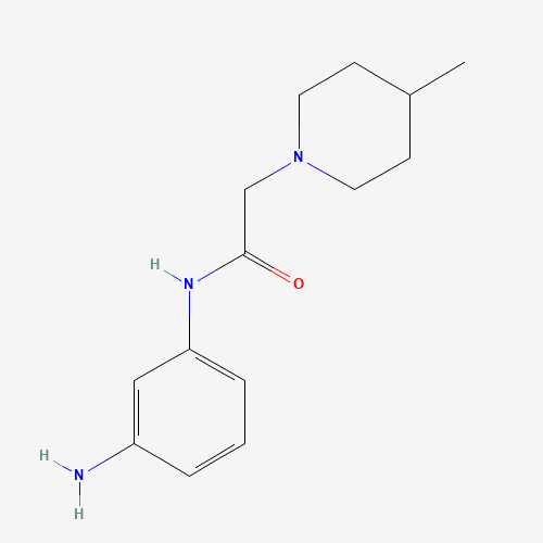 N-(3-aminophenyl)-2-(4-methylpiperidin-1-yl)acetamide (CAS: 937634-21-4) - Related Chemical Product