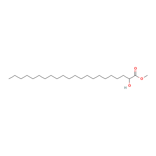 methyl 2-hydroxydocosanoate (CAS: 13980-17-1) - Chemical Structure and Molecular Formula 