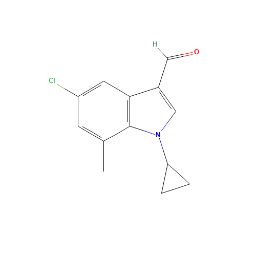 5-chloro-1-cyclopropyl-7-methylindole-3-carbaldehyde (CAS: 1350761-08-8) - Related Chemical Product
