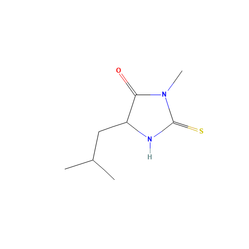 3-methyl-5-(2-methylpropyl)-2-sulfanylideneimidazolidin-4-one (CAS: 1076-72-8) - Related Chemical Product