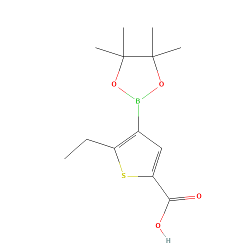 5-ethyl-4-(4,4,5,5-tetramethyl-1,3,2-dioxaborolan-2-yl)thiophene-2-carboxylic acid (CAS: 1314893-86-1) - Related Chemical Product