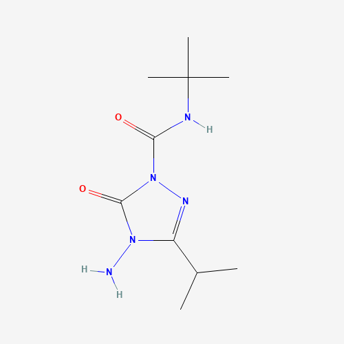 4-amino-N-tert-butyl-5-oxo-3-propan-2-yl-1,2,4-triazole-1-carboxamide (CAS: 129909-90-6) - Related Chemical Product