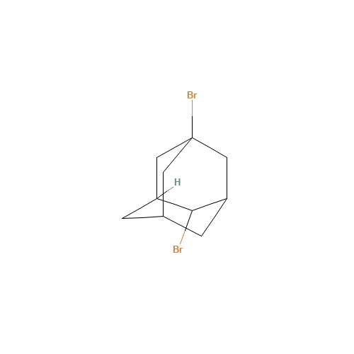 1,4-dibromoadamantane (CAS: 39646-72-5) - Chemical Structure and Molecular Formula 