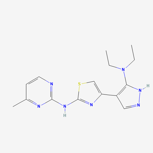 4-[5-(diethylamino)-1H-pyrazol-4-yl]-N-(4-methylpyrimidin-2-yl)-1,3-thiazol-2-amine (CAS: 1235313-34-4) - Related Chemical Product