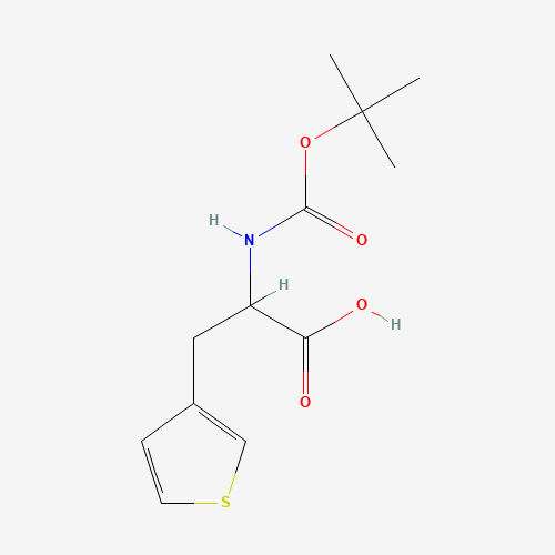 2-[(2-methylpropan-2-yl)oxycarbonylamino]-3-thiophen-3-ylpropanoic acid (CAS: 109007-59-2) - Related Chemical Product
