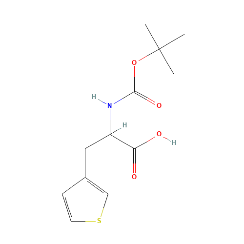 2-[(2-methylpropan-2-yl)oxycarbonylamino]-3-thiophen-3-ylpropanoic acid (CAS: 109007-59-2) - Related Chemical Product