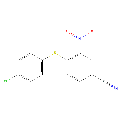 4-(4-chlorophenyl)sulfanyl-3-nitrobenzonitrile (CAS: 27917-77-7) - Related Chemical Product