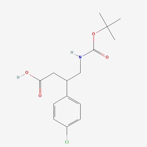 3-(4-chlorophenyl)-4-[(2-methylpropan-2-yl)oxycarbonylamino]butanoic acid (CAS: 78131-30-3) - Related Chemical Product