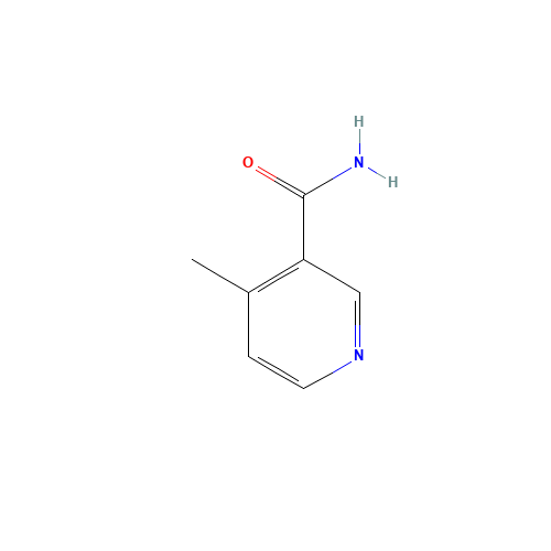 4-methylpyridine-3-carboxamide (CAS: 7250-52-4) - Chemical Structure and Molecular Formula 