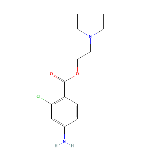 2-(diethylamino)ethyl 4-amino-2-chlorobenzoate (CAS: 133-16-4) - Related Chemical Product