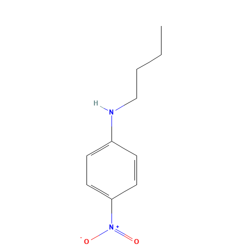 N-butyl-4-nitroaniline (CAS: 58259-34-0) - Chemical Structure and Molecular Formula 