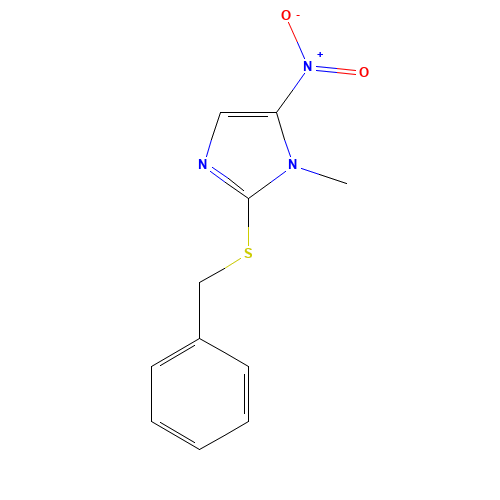 2-benzylsulfanyl-1-methyl-5-nitroimidazole (CAS: 1615-40-3) - Related Chemical Product