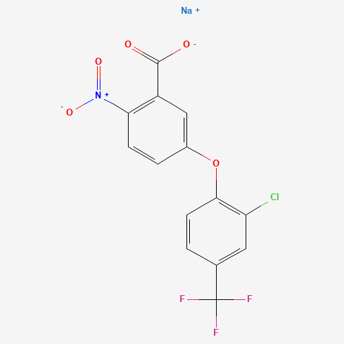 sodium;5-[2-chloro-4-(trifluoromethyl)phenoxy]-2-nitrobenzoate (CAS: 62476-59-9) - Related Chemical Product