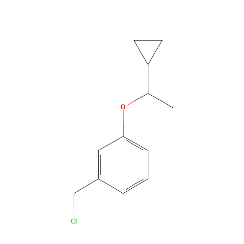 1-(chloromethyl)-3-(1-cyclopropylethoxy)benzene (CAS: 921602-59-7) - Related Chemical Product