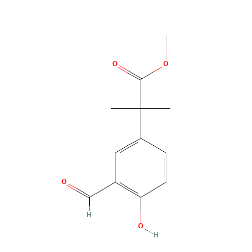 methyl 2-(3-formyl-4-hydroxyphenyl)-2-methylpropanoate (CAS: 731015-44-4) - Related Chemical Product