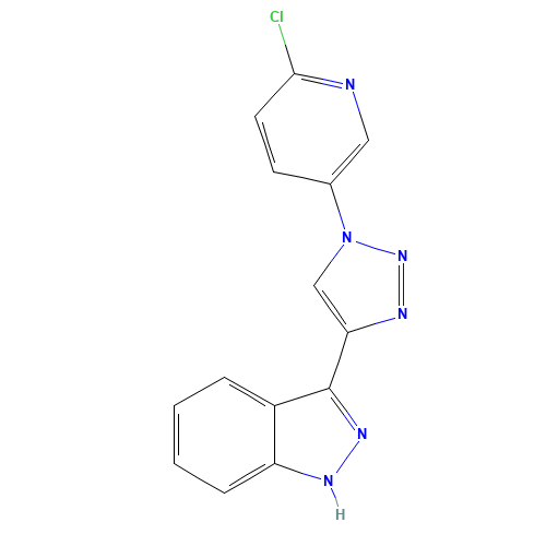 3-[1-(6-chloropyridin-3-yl)triazol-4-yl]-1H-indazole (CAS: 1383705-80-3) - Related Chemical Product