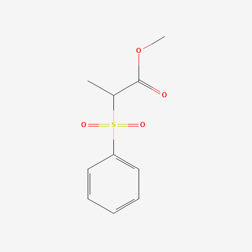 methyl 2-(benzenesulfonyl)propanoate (CAS: 85979-85-7) - Chemical Structure and Molecular Formula 