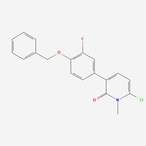 6-chloro-3-(3-fluoro-4-phenylmethoxyphenyl)-1-methylpyridin-2-one (CAS: 960299-34-7) - Related Chemical Product