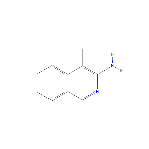 4-methylisoquinolin-3-amine (CAS: 7697-66-7) - Chemical Structure and Molecular Formula 