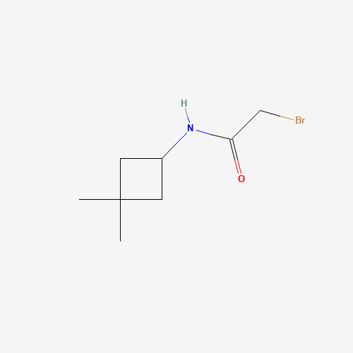 2-bromo-N-(3,3-dimethylcyclobutyl)acetamide (CAS: 1284247-25-1) - Chemical Structure and Molecular Formula 