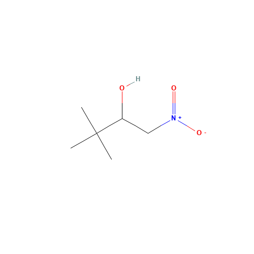 3,3-dimethyl-1-nitrobutan-2-ol (CAS: 58054-88-9) - Chemical Structure and Molecular Formula 