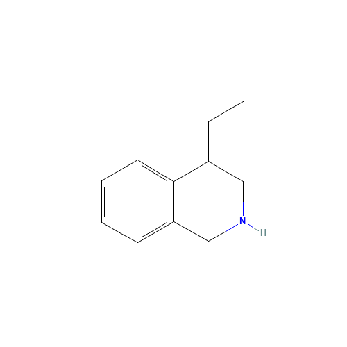 4-ethyl-1,2,3,4-tetrahydroisoquinoline (CAS: 154140-71-3) - Chemical Structure and Molecular Formula 